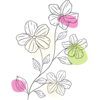 fleurs-feuilles-points